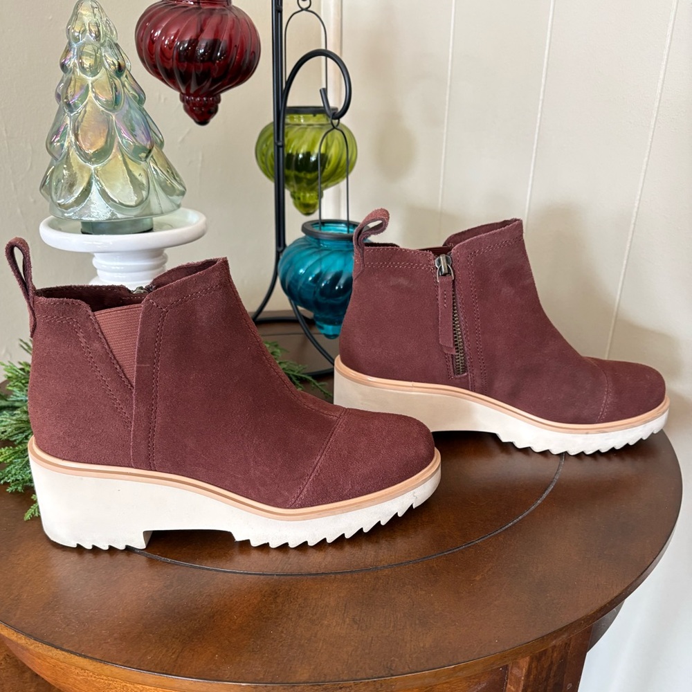 Toms Women's Ankle Boots - Rust Suede